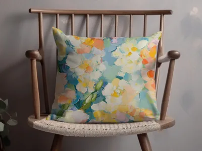 Seamless Acrylic Floral Impressionistic Fine Art Painting - Moore and Mountain