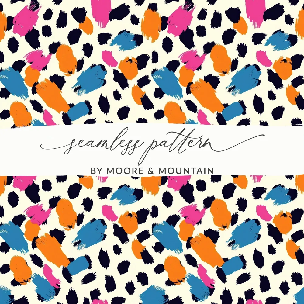 Vibrant Animal Print Seamless Pattern Design