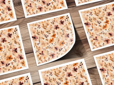 Floral Patterned Decorative Paper Sheets product