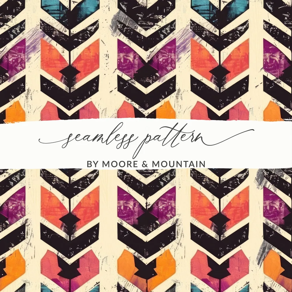 Seamless Pattern by Moore and Mountain Art Print