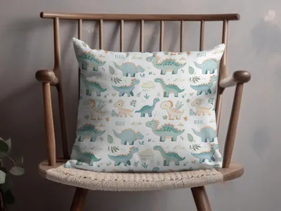 Adorable Dinosaur Themed Decorative Pillow for Kids