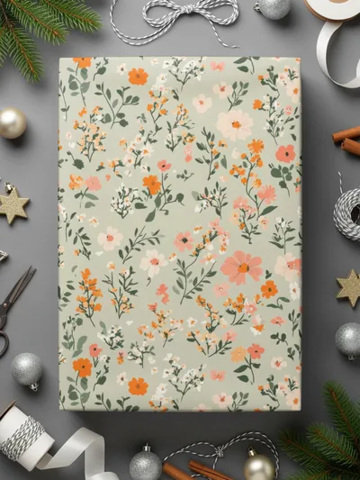 Seamless Blush Pink Flower Background Digital - Moore and Mountain
