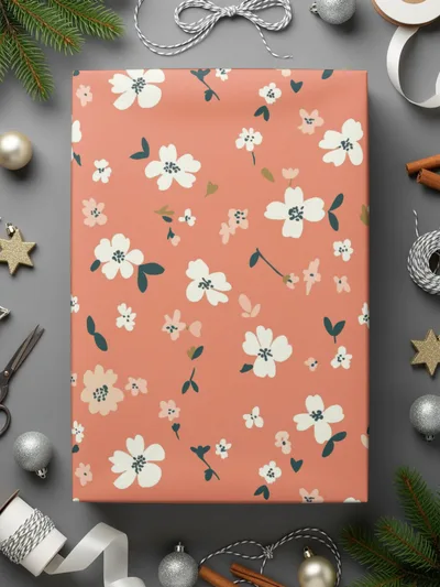 Seamless Blush Pink Flower Background Digital - Moore and Mountain