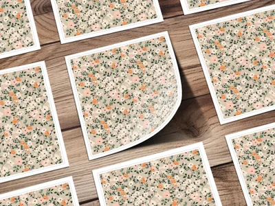 Seamless Blush Pink Flower Background Digital - Moore and Mountain