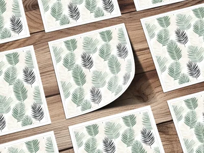 Tropical Leaves Pattern Decorative Stationery Sheets
