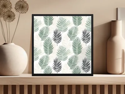 Botanical Leaves Illustration Home Decor Art Print