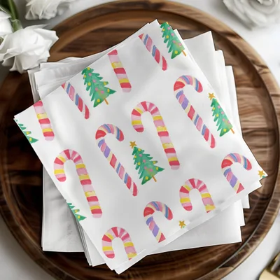 Seamless Candy Cane Pattern, Cute Candy Canes Christmas Background - Moore and Mountain