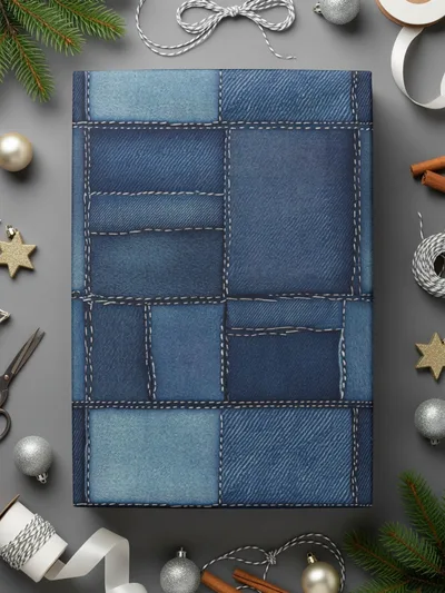 Seamless Denim Blue Jeans Texture Digital - Moore and Mountain