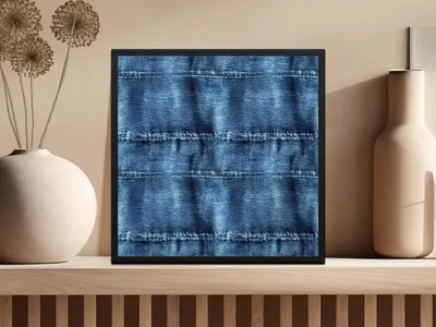 Seamless Denim Detailed Pattern Digital - Moore and Mountain