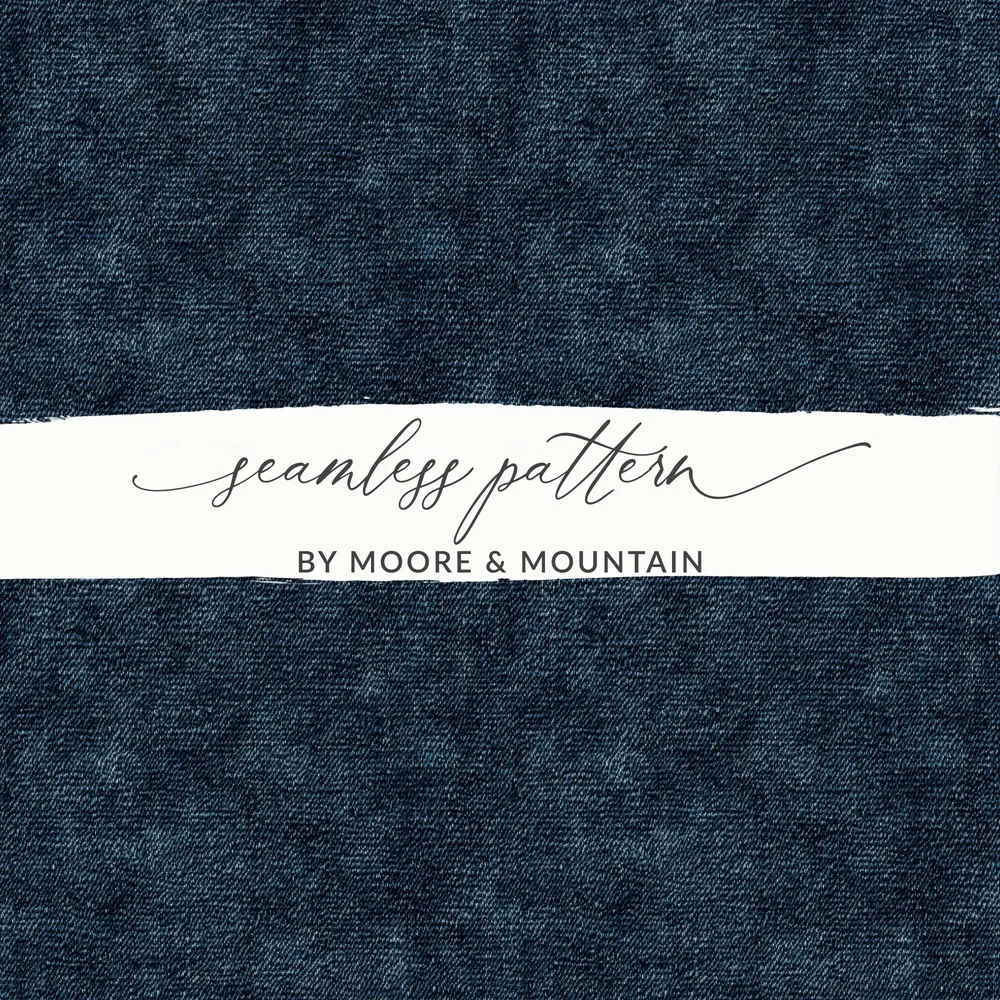 Seamless Denim Pattern Authentic Blue Jeans Texture JPEG - Moore and Mountain