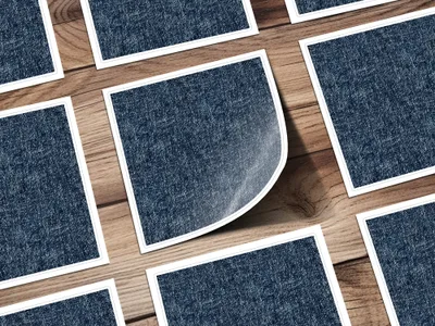Seamless Denim Texture JPEG for Digital Art Design - Moore and Mountain