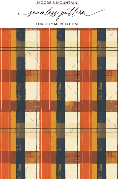 Vintage Plaid Seamless Pattern for Commercial Use