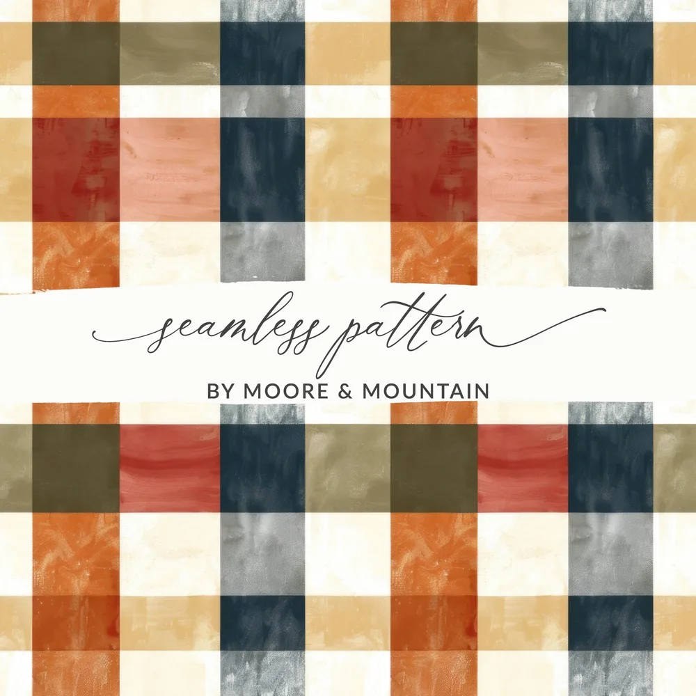 Seamless Plaid Pattern by Moore & Mountain design