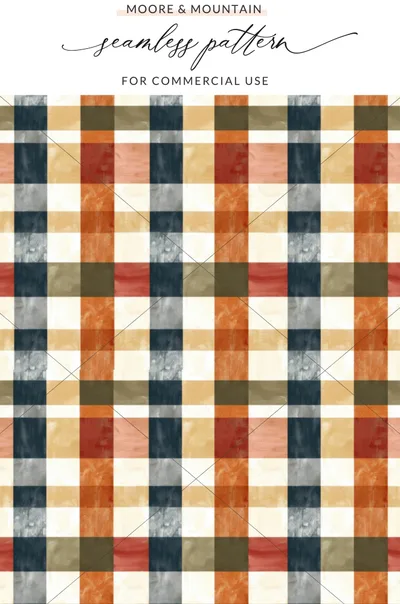 Seamless Plaid Pattern for Commercial Use product