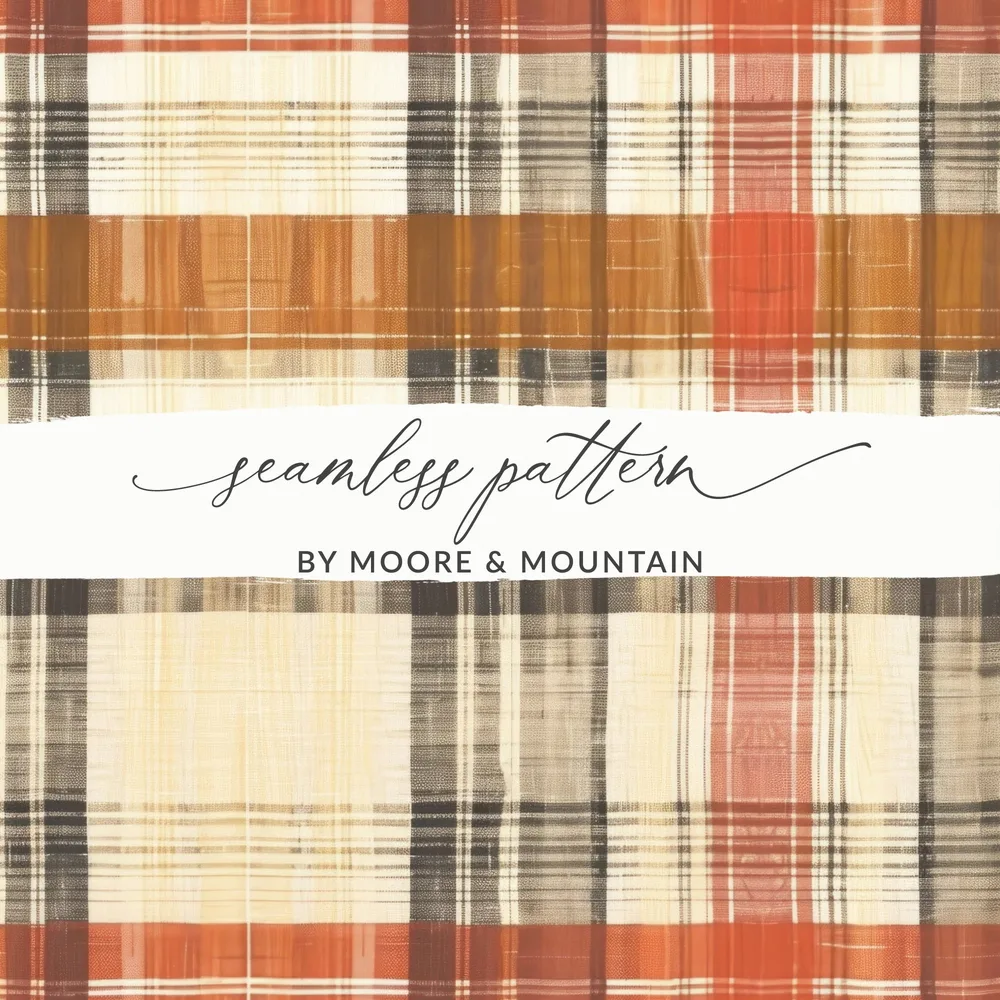 Seamless Plaid Pattern by Moore & Mountain product