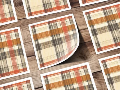 Classic Plaid Pattern Design for Home Decor Poster