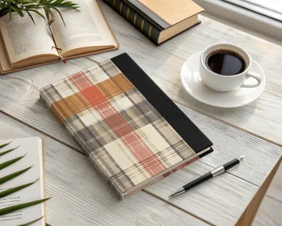 Stylish Plaid Hardcover Journal for Writing and Notes