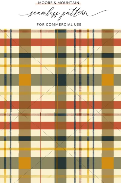 Seamless Plaid Pattern for Commercial Use product