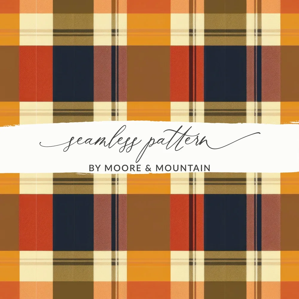 Vibrant Multi-Color Plaid Seamless Pattern Design
