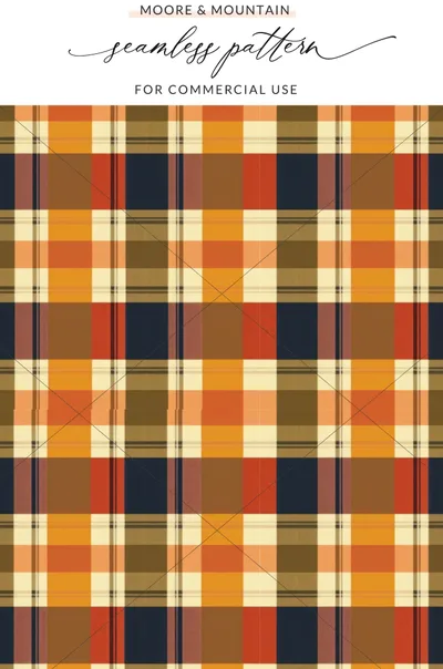 Moore & Mountain seamless pattern for commercial use