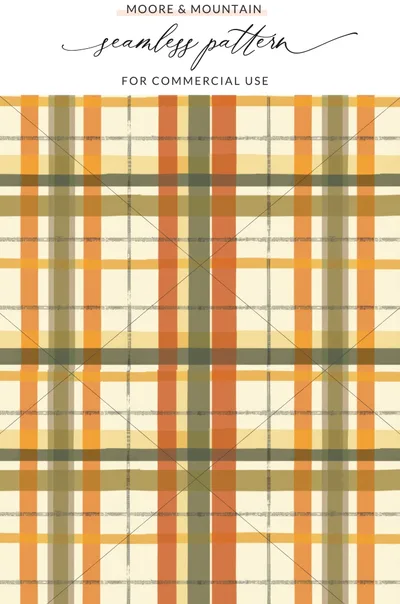 Moore and Mountain Seamless Plaid Pattern for Commercial Use
