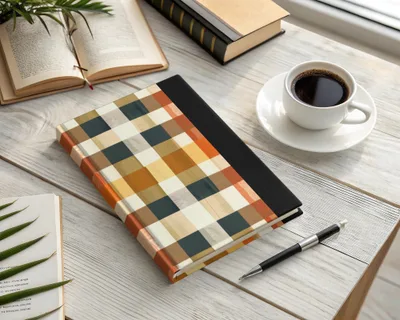 Rustic Plaid Hardcover Journal for Creative Writing