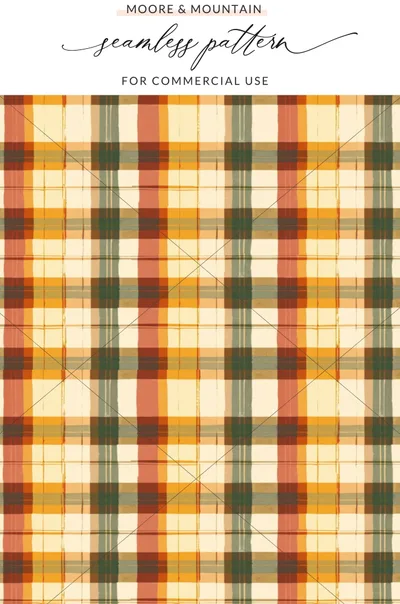 Seamless Plaid Pattern for Commercial Use Product