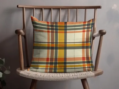 Autumn Plaid Multi-Color Decorative Pillow product