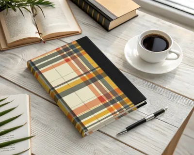 Classic Plaid Design Hardcover Journal Notebook