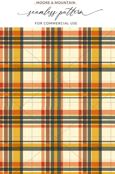 Seamless Plaid Pattern for Commercial Use Product