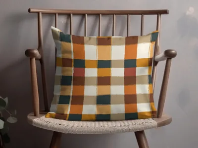 Colorful Patchwork Pattern Throw Pillow product