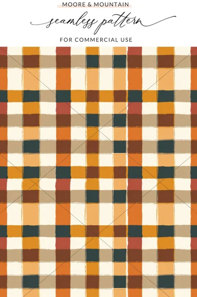 Colorful Seamless Plaid Pattern for Commercial Use