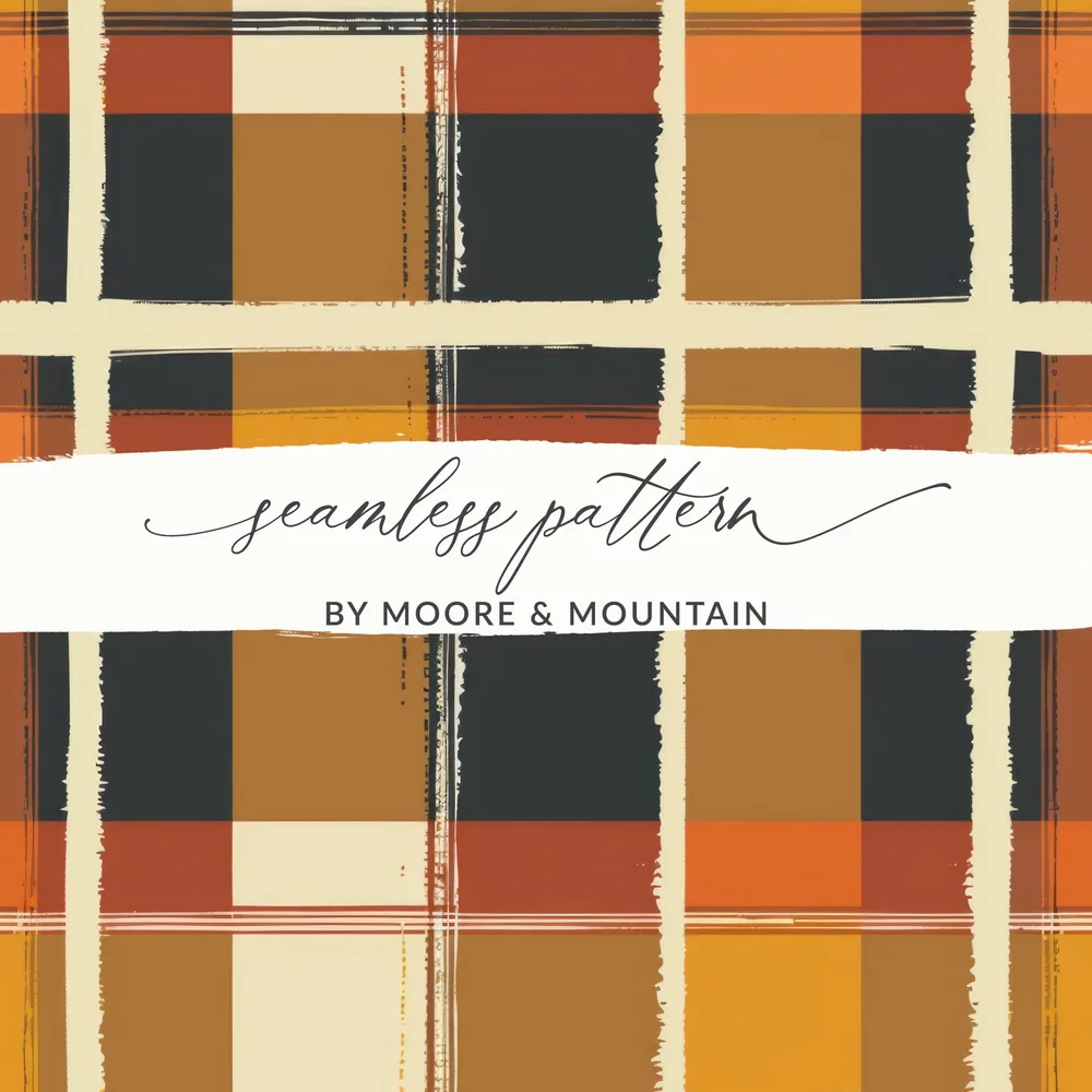 Moore and Mountain Seamless Pattern Design For Crafts