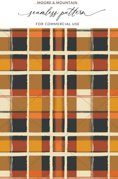 Moore & Mountain Seamless Pattern for Commercial Use