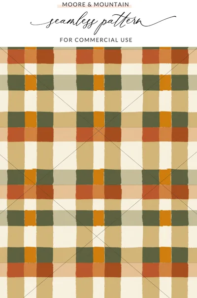 Moore and Mountain Seamless Pattern Commercial Use
