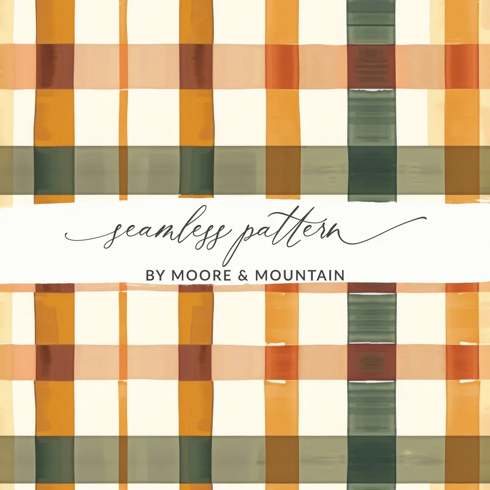 Colorful Plaid Seamless Pattern by Moore & Mountain