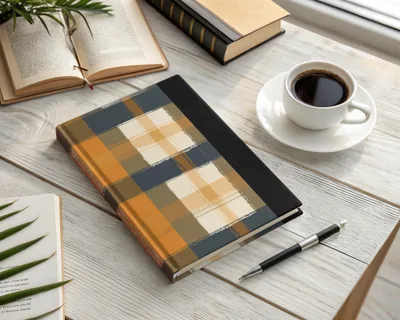 Elegant Plaid Hardcover Journal for Daily Writing Notes