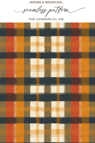 Moore & Mountain Seamless Pattern For Commercial Use