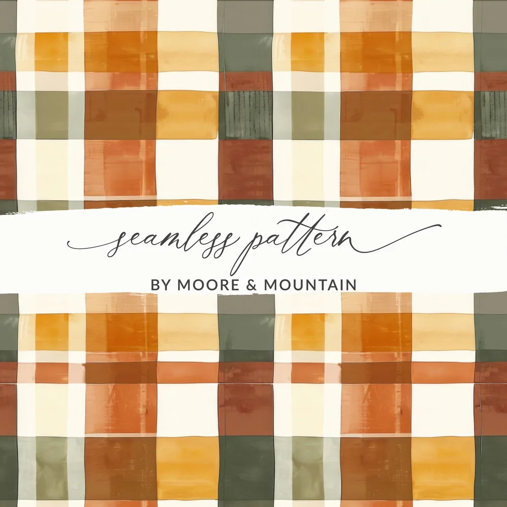 Seamless Plaid Pattern by Moore & Mountain design