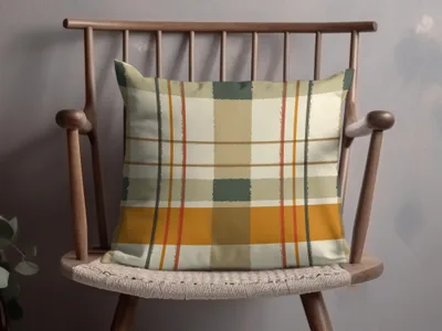 Modern Plaid Pattern Decorative Pillow product