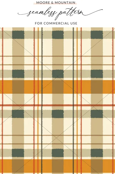 Plaid Pattern for Commercial Use Seamless Pattern Design