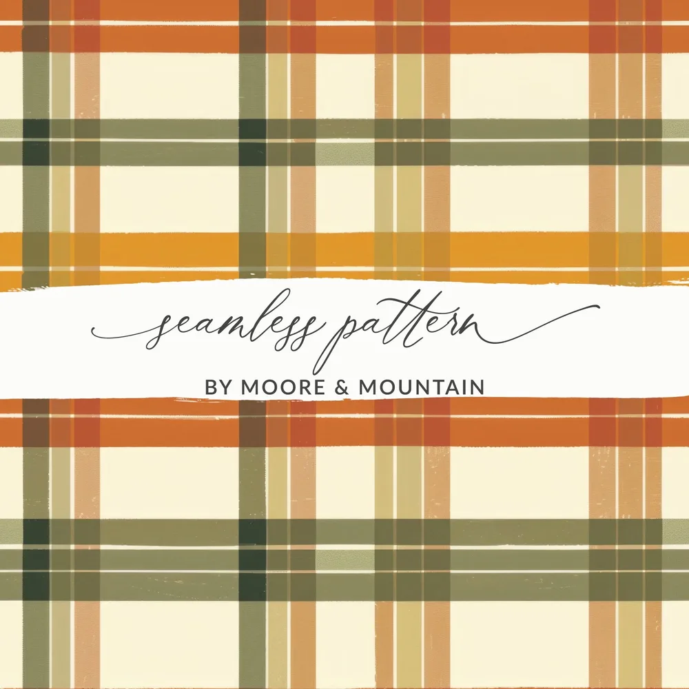 Autumn Tartan Plaid Seamless Pattern Downloadable Design