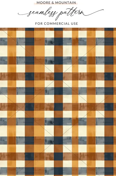 Seamless Plaid Pattern for Commercial Use Digital Paper