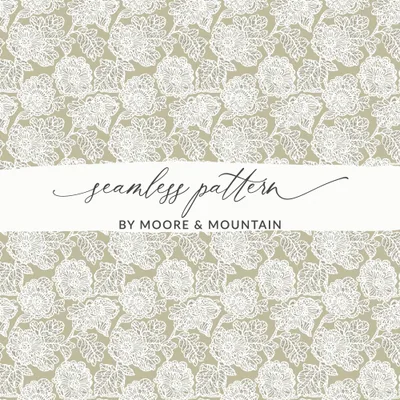 Seamless Floral Digital Paper, Lace Flower Pattern, Boho Neutral Pattern, Elegant Fabric Print, Digital Vintage Wallpaper