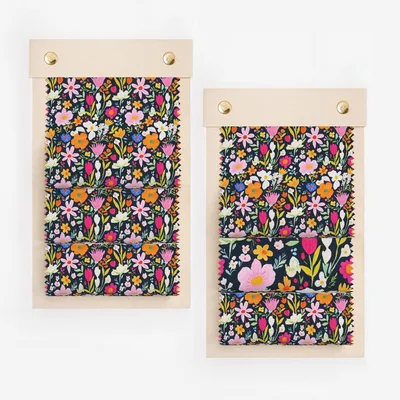 Colorful Floral Fabric Swatches for Crafting Projects