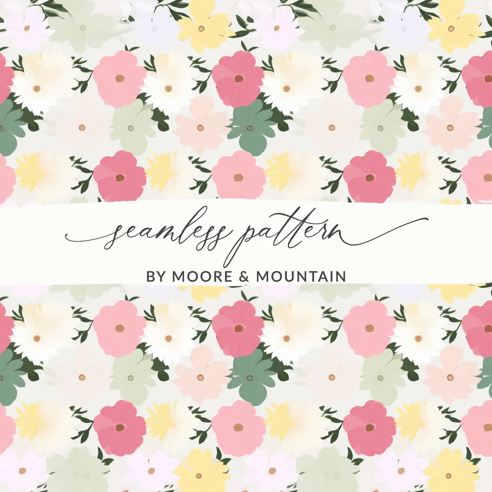 Floral Seamless Pattern by Moore and Mountain Design