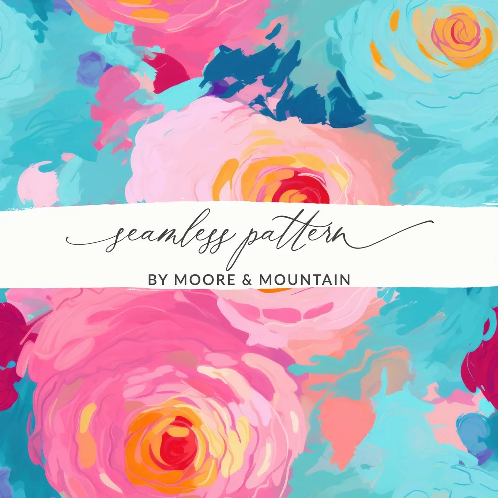 Seamless Pattern by Moore & Mountain Colorful Design