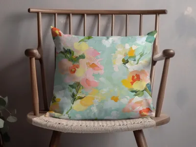 Seamless Impressionistic Floral Art Print Soft Hues Digital - Moore and Mountain
