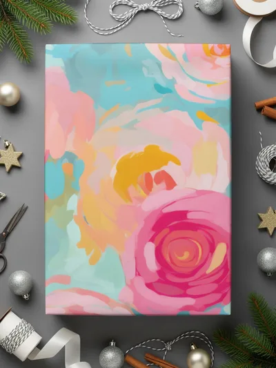 Colorful Abstract Floral Canvas Art for Home Decor