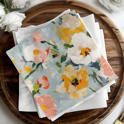Seamless Impressionistic Floral Garden Painting Digital - Moore and Mountain
